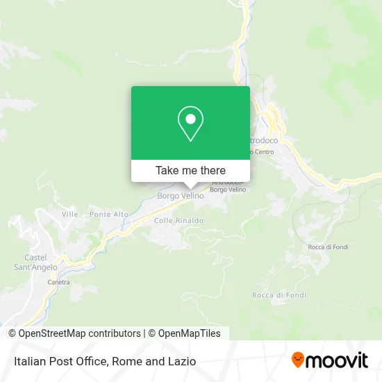 Italian Post Office map
