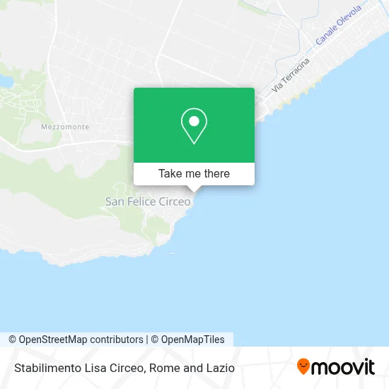 Stabilimento Lisa Circeo map