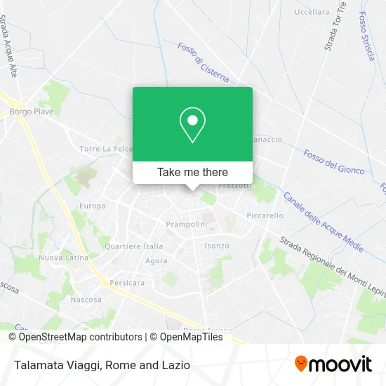 Talamata Viaggi map