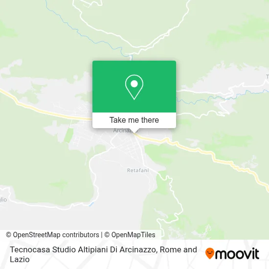 Tecnocasa Studio Altipiani Di Arcinazzo map