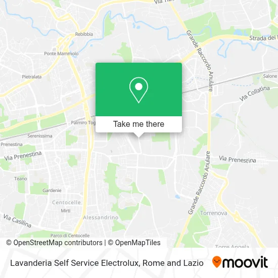 Lavanderia Self Service Electrolux map