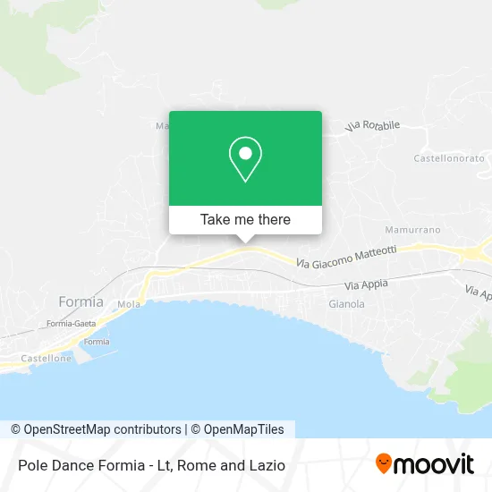 Pole Dance Formia - Lt map