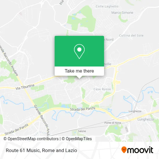 Route 61 Music map
