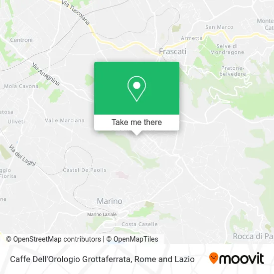 Caffe Dell'Orologio Grottaferrata map