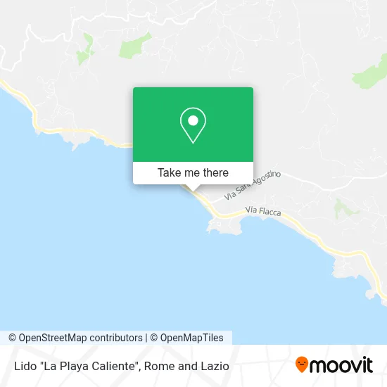 Lido "La Playa Caliente" map