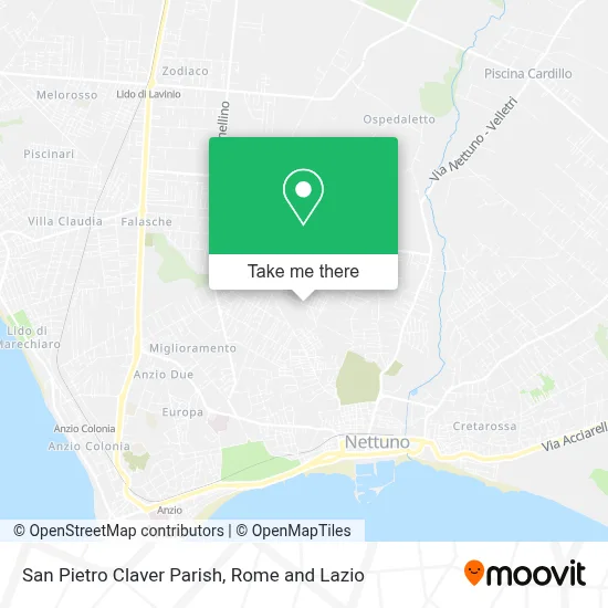 San Pietro Claver Parish map