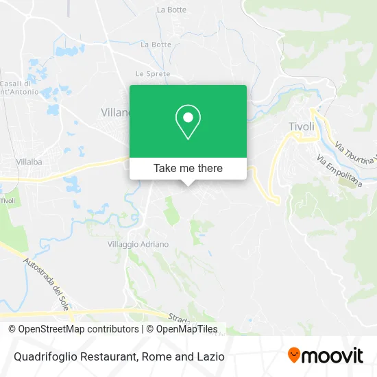 Quadrifoglio Restaurant map
