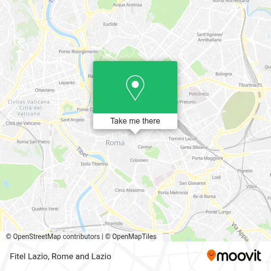 Fitel Lazio map