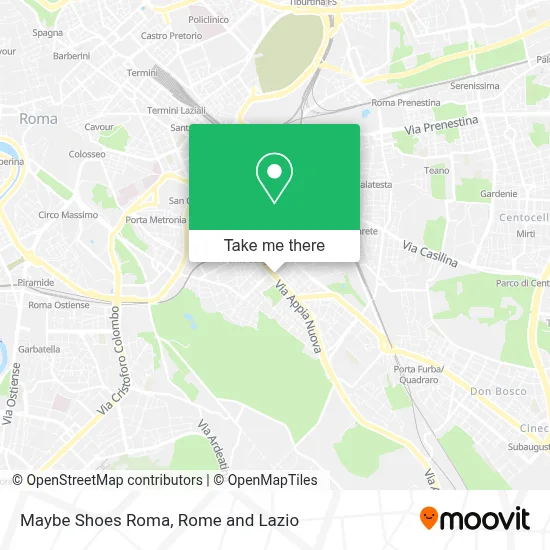 Maybe Shoes Roma map