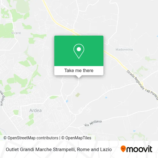Outlet Grandi Marche Strampelli map