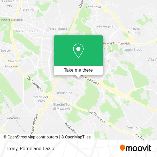 Trony map