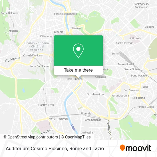Auditorium Cosimo Piccinno map