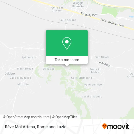 Rêve Moi Artena map