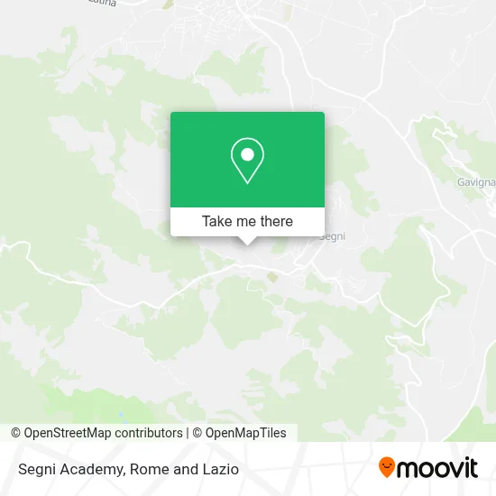 Segni Academy map