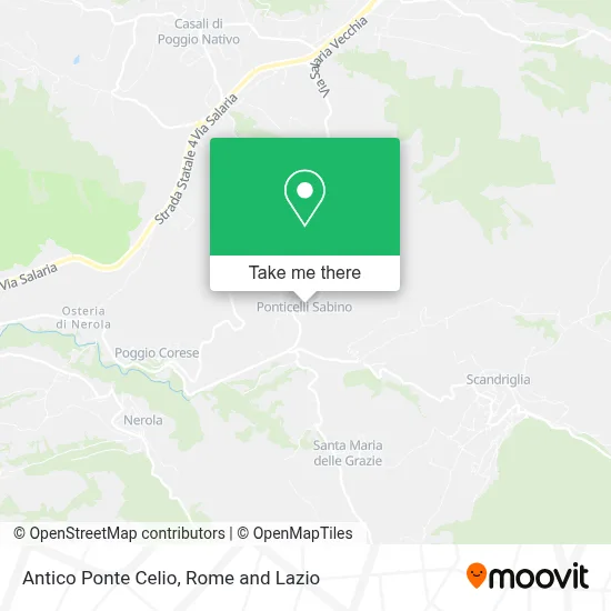 Antico Ponte Celio map