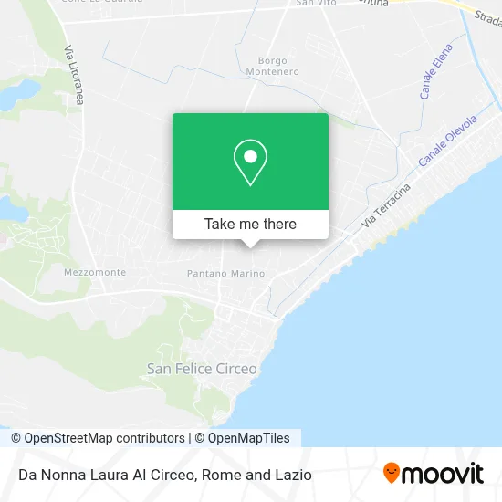 Da Nonna Laura Al Circeo map