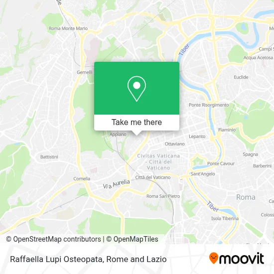 Raffaella Lupi Osteopata map