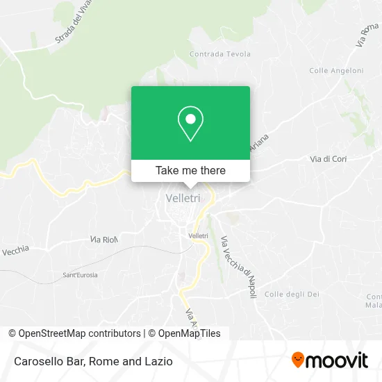 Carosello Bar map