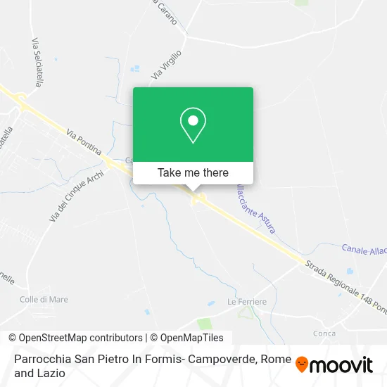 Parrocchia San Pietro In Formis- Campoverde map