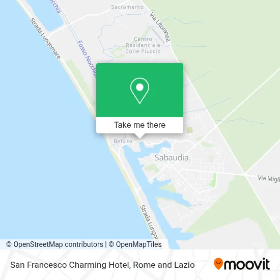 San Francesco Charming Hotel map