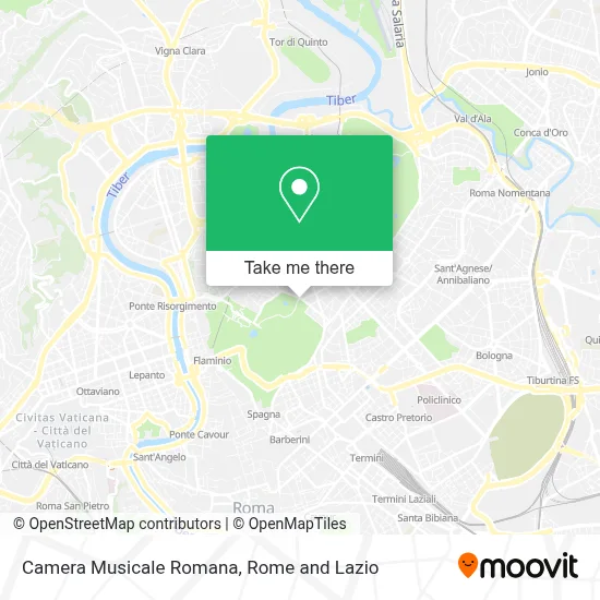 Camera Musicale Romana map