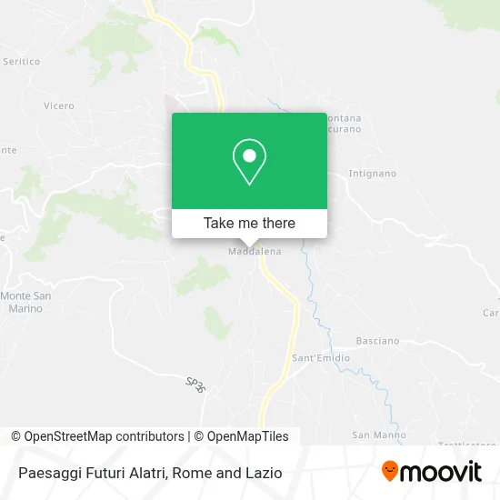 Paesaggi Futuri Alatri map