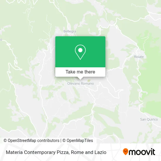 Materia Contemporary Pizza map