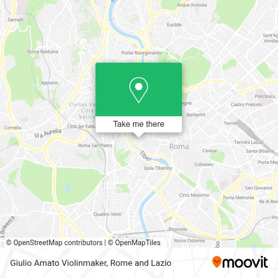 Giulio Amato Violinmaker map