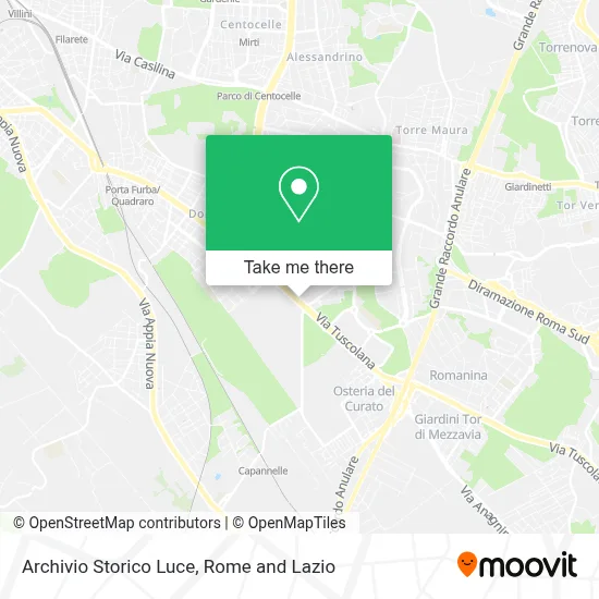Archivio Storico Luce map
