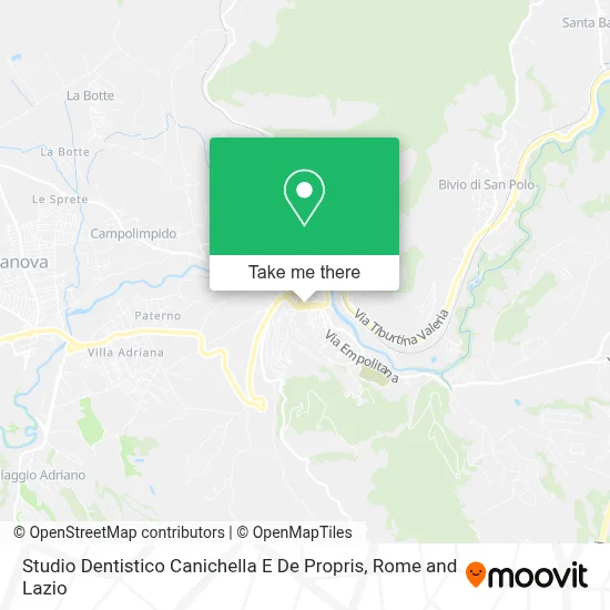 Studio Dentistico Canichella E De Propris map