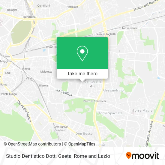 Studio Dentistico Dott. Gaeta map