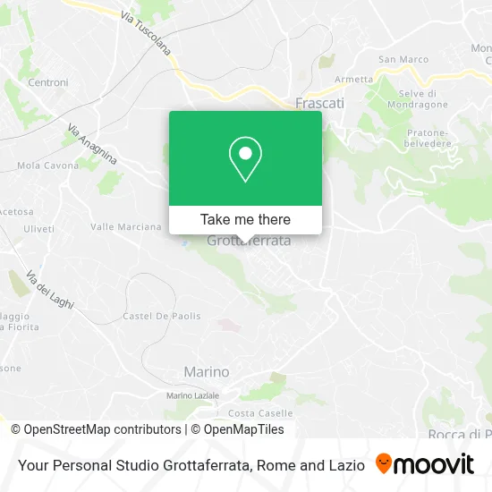 Your Personal Studio Grottaferrata map