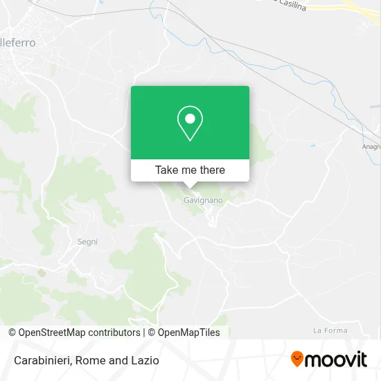 Carabinieri map