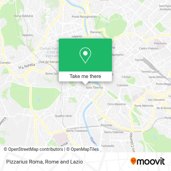 Pizzarius Roma map