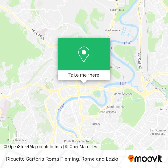 Ricucito Sartoria Roma Fleming map
