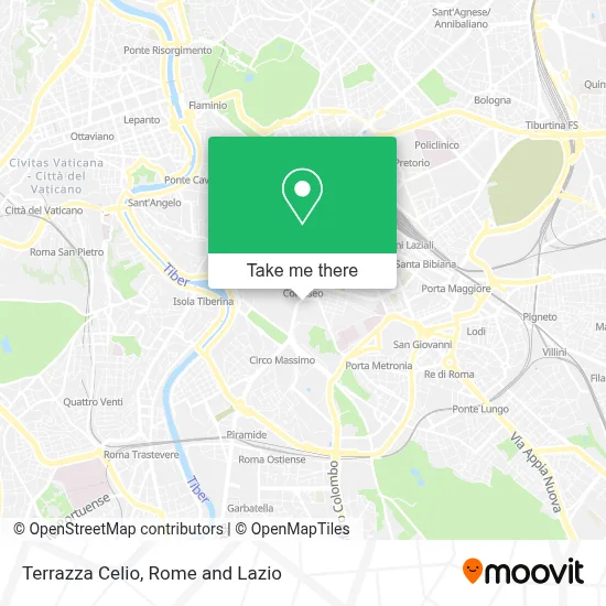 Terrazza Celio map