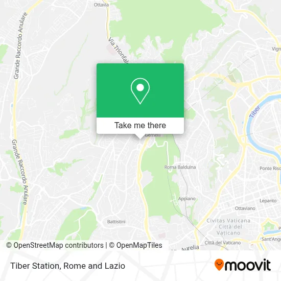 Tiber Station map