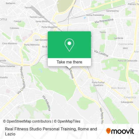 Real Fitness Studio Personal Training map