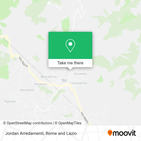 Jordan Arredamenti map