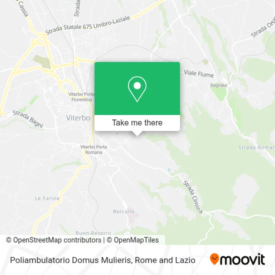 Poliambulatorio Domus Mulieris map