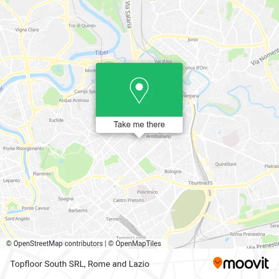Topfloor South SRL map