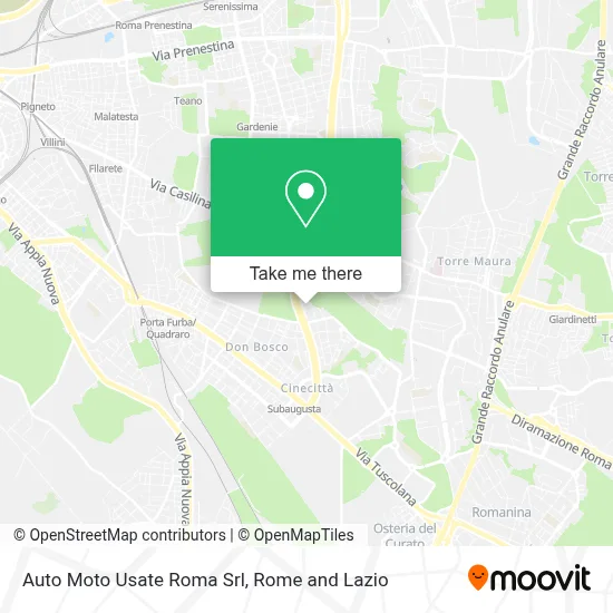 Auto Moto Usate Roma Srl map