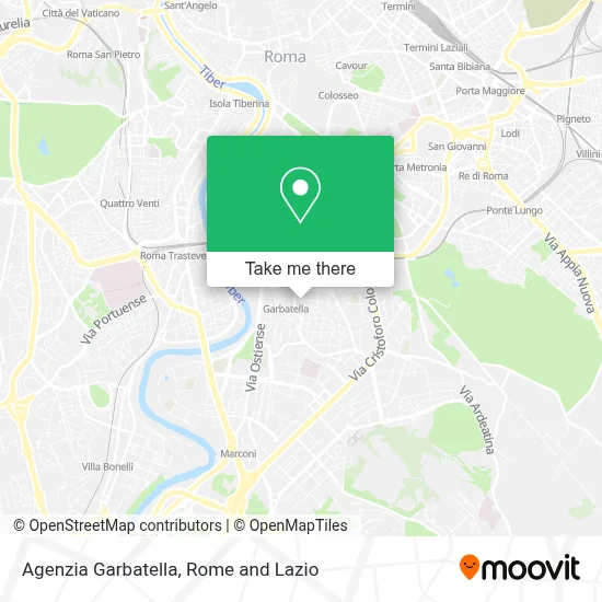 Agenzia Garbatella map