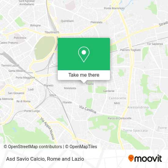 Asd Savio Calcio map