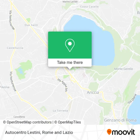 Autocentro Lestini map