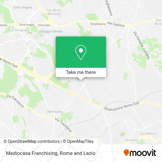 Mediocasa Franchising map