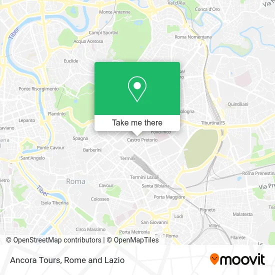 Ancora Tours map