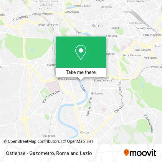 Ostiense - Gazometro map