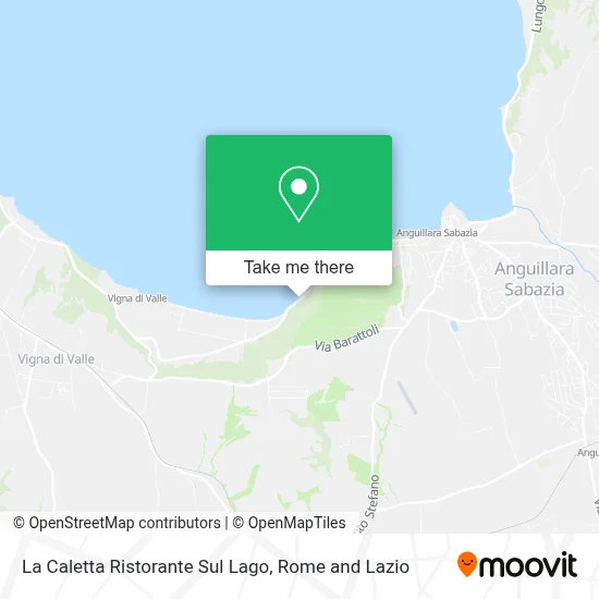 La Caletta Ristorante Sul Lago map