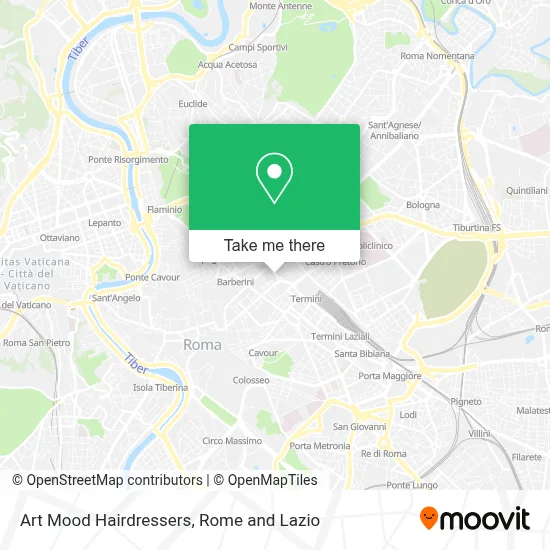 Art Mood Hairdressers map